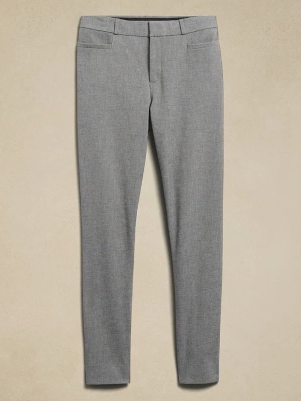 Banana Republic Sloan Gray Slim-Fit Womens Pants Size 10 Stretch Blend EUC